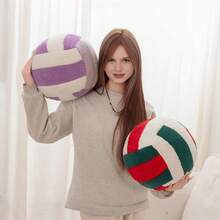 Volleyball Throw Pillow, Fluffy And Soft Cushion For Room Decoration Gifts, Sofa Pillow With Volleyball Elements, Suitable For Living Room Sofas And Room Decor - Multicolor - View 2