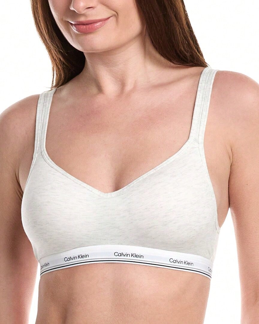 Calvin Klein Wire Free Bra - White - View 1
