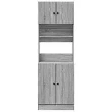 vidaXL Sonoma Küchenschrank Grau 60x50x180 cm Holzwerkstoff - Grau - Übersicht 4