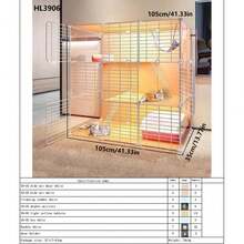 Indoor Cat Cage With Large Free Space, Cat Cabinet, Small Apartment Cat Villa, Pet Cage