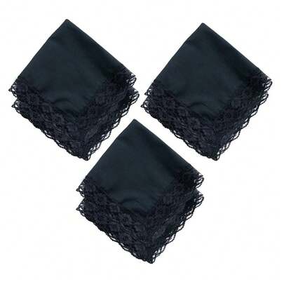 Lace Cotton White Handkerchiefs Perfect Wedding Bulk