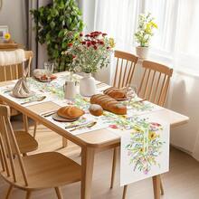 Spring Floral Table Runner 13x72 Inch Watercolor Bloom Flowers Lavender Sunflower Seasonal Summer Kitchen Dinning Table Decoration For Indoor Outdoor Home Party Decor - 寬 13 英寸 x 長 72 英寸 - 查看 6