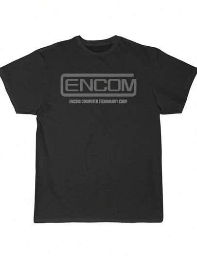 Camiseta Retro de Ciencia Ficción de Fans de la Película TRON ENCOM Computer Tech Corp