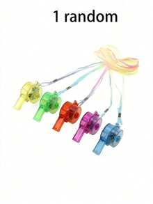 5/3pcs Luminous Whistle, Glowing Gift Props, Party Supplies, LED Luminous Necklace Pendant Whistle, Glow-In-The-Dark Whistle, Suitable As Adult Birthday Party Gifts, For Adult Use Only, Birthday Gifts, Carnival Party Supplies, Valentine's Day Gifts, New Year Gifts, Easter, Singles Party - Multicolor - View 7