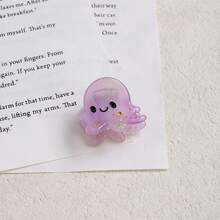 Cute Ocean Series Acetate Hair Clips Conch Octopus Seahorse Whale Sweet Bangs Clips Side Clips Small Hair Claw - 章魚 - 查看 13