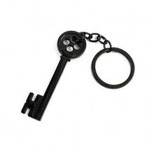 1Pc Cartoon Animation Keychain, Black Key Pendant, Gift For Friends, Universal Key, Daily Versatile - KC0059 - View 2