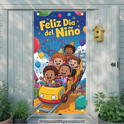 Placa de puerta 2D - Placa de puerta "Bienvenido de vuelta" con diseño a color, adecuada para puertas, decoración | Diseño optimista | Tela