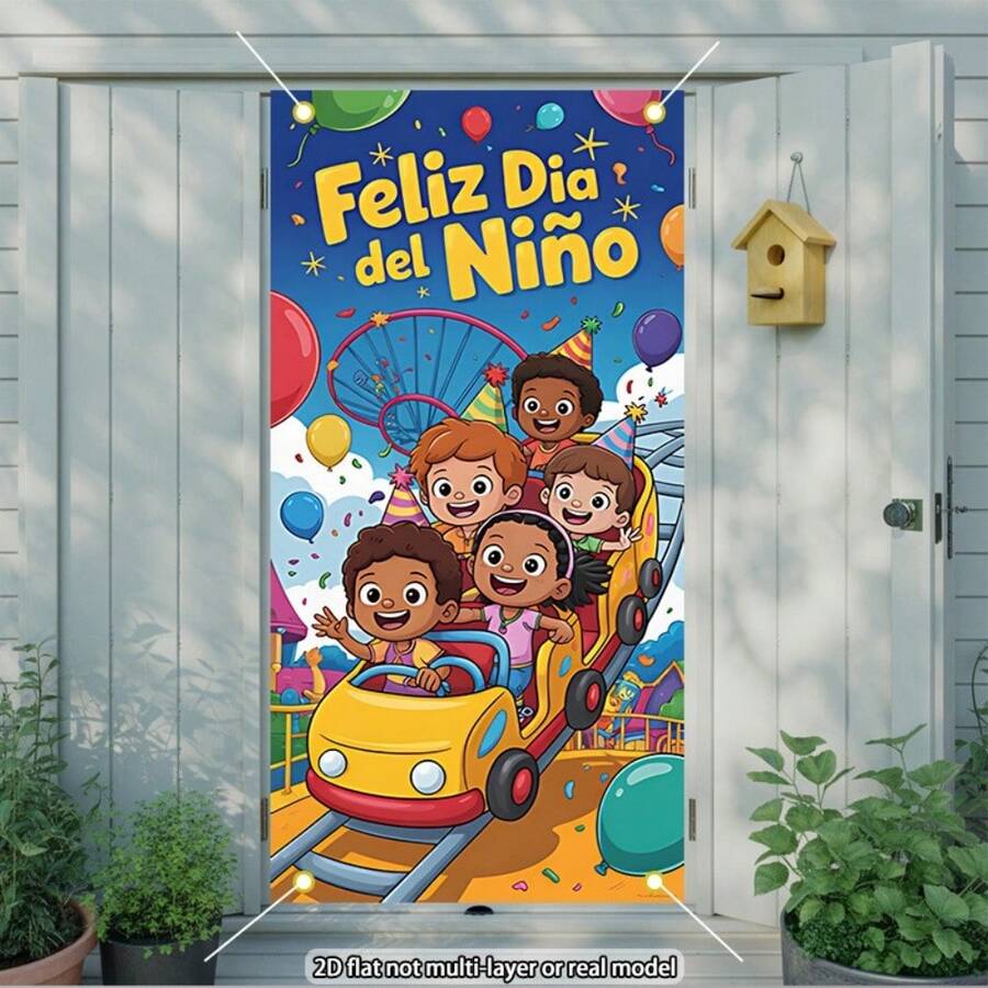Letrero de puerta 2D - "Bienvenido a casa" Diseño colorido, adecuado para decoración de puerta | Diseño optimista | Material duradero - Multicolor-5 - Ver 1