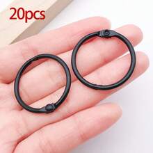 20pcs Metallic Loose Leaf Binder Rings Colored Metal Key Rings For Index Cards, Notebook, Keychains, School, Office, Home, Teachers, Craft Projects - Multicolor - View 11