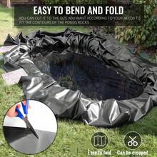 Black HDPE Anti-Seepage Film, Suitable For Fish And Garden . - Black - View 3