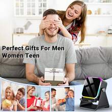 Wireless Induction Speaker 5-In-1 Bluetooth Speaker With Phone Holder, Surround Sound, 5000mAh, 8 RGB Ambient Lights, 360° Adjustable Stand, Holder For IPhone/Android/IPad Gifts For Men Women - màu đen - Xem 8