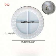 قوالب راتنج إيبوكسي DIY، صينية فقاعات، حامل أكواب، قوالب راتنج مناسبة لأعمال DIY، التخزين اليومي، صنع صينية المجوهرات - أبيض - مشاهدة 11