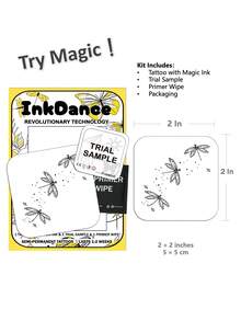 1 Kit "Dragonflies" Revolutionary Technology Tattoos, Semi-Permanent Tattoos, Temporary Tattoos, Long Lasting, Men Women Tiny Dragonfly Fake Tattoos, Water-Resistant, Authentic Tattoo Look, Plant-Based, Present MNF127 - Black - View 3