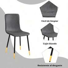 COZYCASA Mesa de Comedor y 4 sillas Juego 5 Piezes para 4 Sillas de Comedor con Mesa Set 5 Conjunto de comedres Conjuntos de Muebles diseño Industrial Minimalista para Cocina recepción Gris and Marron - Multicolor - Ver 5