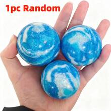 1pc Dominican Carnival Lima Stone Sphere/Pillar - Blue And White Marble-Patterned Quartz Sphere - Bohemian Style Home Decor, Perfect Holiday Gift For Easter, Halloween, And Thanksgiving.