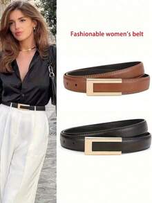 两件套时尚优雅女士腰带，采用优质合金材质，简约时尚的设计，适合年轻及中年女性，凸显女性魅力。精致的手工编织U型腰带，完美搭配经典裤装/裙装，适用于日常办公、学校、户外活动、运动、旅行、街头穿搭、特殊场合、节日派对等各种场合。 - 彩色 - 查看 1