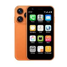 SERVO Mini Smartphone, Android 8.1 OS, WCDMA Dual SIM Dual Standby 3G Network, 3.0" HD Display, Compact Body, 2GB RAM + 16GB ROM, Single-Handed Operation, Ultra-Compact Phone - Orange - View 16