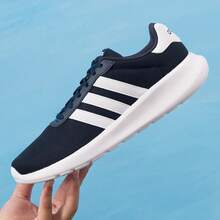 Adidas Men's Shoes 2025 New Winter Low-Top Running Shoes With Cushioning And Wear-Resistant Mesh Casual Sports Shoes - Black and White - View 2