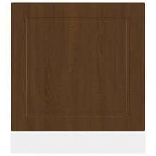 vidaXL Panneau de lave-vaisselle Porto chêne marron 60x1,5x67 cm - Tabac - Voir 4