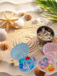 6pcs Diving Gems Pool Toys, Diamond Treasure Box Diving Gems Pirate Pool Toys Set, With Shell Box Game Gift - Multicolor - View 2