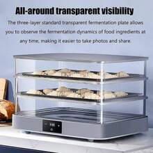 mhjBox de Prueba de Pan extraen a 20 layos 40L Machina de Masa eléctrica Temperatura Ajustable y sincronización de 1 minuto-24 h Control de Humedad automática para Yogurt casero Pansleeping Bags - 219165114 - Ver 7