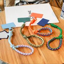 可调节编织手机挂绳，简约ins风腕带，加厚防丢设计，适合欧洲旅行