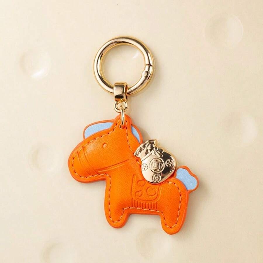 AD 1pc "Get Rich Quick" Novelty Keychain Pendant, Creative Personalized Accessory, Couples Bag Charm, Car Key Chain, Birthday/New Year Gift