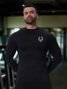 Men's Compression Tightfitting Undershirt, Slimming Sportswear Muscle Tank Top Shapewear, Breathable Base Laye