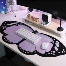 Thảm lót bàn hình bướm màu tím nhạt 90x40cm, phụ kiện bàn phím dễ thương, tấm lót bàn máy tính xách tay, tấm lót chuột, tấm bảo vệ bàn máy tính chơi game. - Nhiều màu - Xem 4