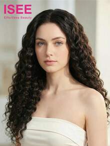 ISEE 水波纹免胶假发 7*5 高清蕾丝假发 18-28 英寸 180% 密度 预拔毛预剪蕾丝时尚假发 未经加工的真人处女发 自然百搭 100% 真人发假发 - SNatural - 查看 1