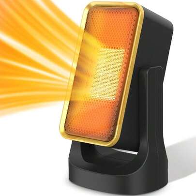 Calentador EléCtrico PortáTil, Calentador PequeñO De CeráMica PTC De 1200,Calentador Espacial,2 Modos De Temperatura,Calentamiento RáPido 3S, Adecuado Para Uso En Interiores