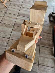 TendenciaCamión Volteo De Madera Arte Mexica 33 Cm Juguete Camión MaderaCalidad premium - Madera - Ver 5