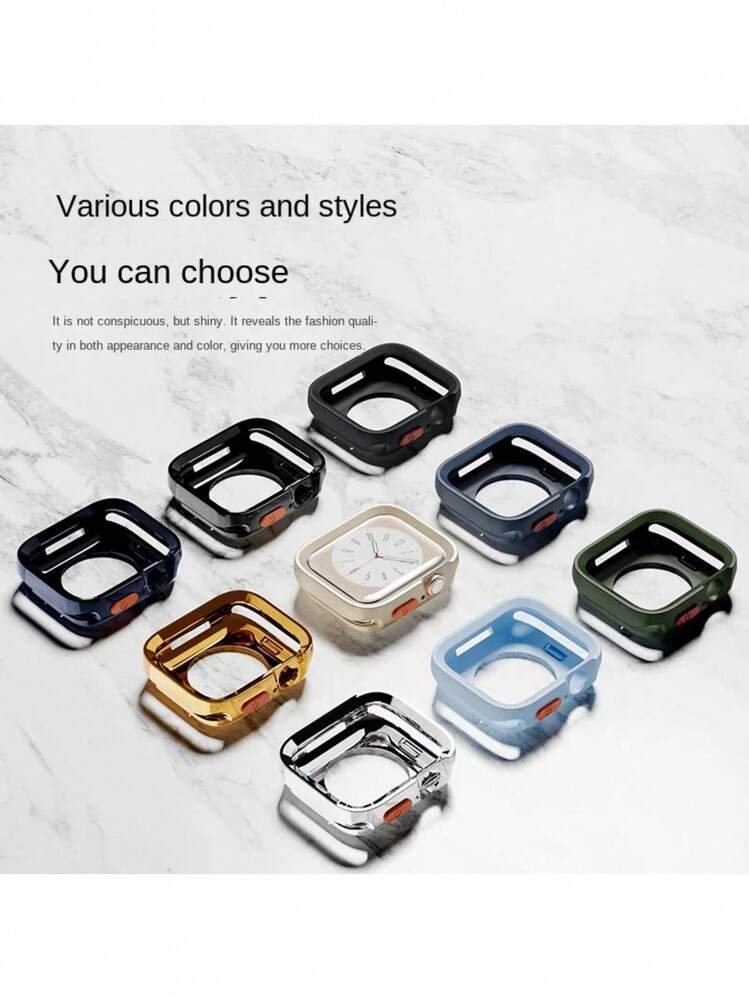 SMART WATCH MX Funda Protectora Tpu Para Apple Watch Compatible con Todas Las Series - Azul Marino - Añade 4