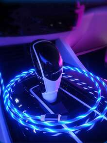 Cable de carga con luz LED fluida de 1m, cable de datos de carga durable de TPE compatible con Vivo/OPPO Ultra/S24/S23 Ultra/S23/S22/S21 Series