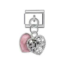 Italian Module Creative DIY Steel Base Jewelry Silver Pendant Handmade Craft Bracelet Accessories Bangle - 21 - View 10