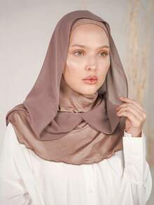 1pc Balaclava Mask Headwear, All-In-One Headscarf Turban, Elastic Knit Headwrap Covering Neck, Lightweight & Stretchy Fabric, Suitable For Prayer, Travel, Work, Daily Wear