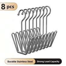 2 piezas/4 piezas Estante para zapatos de acero inoxidable, organizador de zapatos de metal, estante para secar zapatos - Plateado - Ver 9