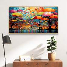 Malen nach Zahlen Set für Erwachsene - 70x40cm, ohne Rahmen, DIY Einfach-Malen Acryl Set, Kunsthandwerk für Heimdekoration, perfektes Geschenk zu Geburtstag, Vatertag, Weihnachten, Muttertag & Valentinstag - Verschiedenfarbig - Übersicht 6