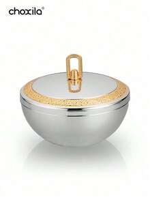 choxila 1个铁艺金/银浮雕碗，装饰碗，中东碗，椰枣碗，酸奶碗，坚果碗，零食碗，盘子，适合家庭/餐厅使用 - 碗 - 查看 15