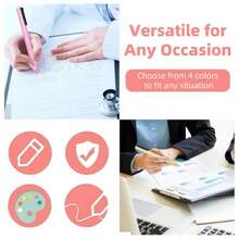 Multicolor Ballpoint Pen 0.7 Multicolor Pen In One 4-In-1 Colored Pens 4 Color Retractable Pen In One Colorful Ink Ballpoint Gift Pens For Planner Journaling Assorted Ink 4-Count#Rad - 彩色 - 查看 7