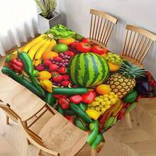 1pc/10pcs Colorful Donut Tablecloth Decorative Cloth, Suitable For Dinner And Picnic, Waterproof And Easy To Clean Tablecloth For Dining Table Party, Rectangular Home Decor For Dining Table, Bar, Coffee Table, Outdoor Picnic, Restaurant Patio, Party Decor, Gift For Holidays, Indoor And Outdoor Use, Available In Multiple Sizes - Multicolor - View 25