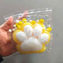 4-Inch Large Handmade Cat Paw Squeeze Toy, Cute Soft Stress Relief Toy - Multicolor - View 18