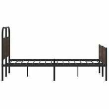vidaXL Cadre de lit sans matelas 140x200 cm beige marrone - Castano - Visualizzare 6