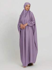 1pc Loose Design Hijab Khimar, High Privacy Top Quality Jilbab Muslim Women Prayer Headscarf, Islamic Clothing Khimar Abaya Prayer Jilbab - Multicolor - View 13