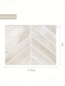 1/10/20pcs Waterproof Modern Geometric Herringbone 2D Textured Wall Panels, DIY Tiles, Contemporary Honeycomb Wall Stickers, Removable Self-Adhesive Wall Tiles For Kitchen Backsplash, Bathroom, And Holiday Decor - Multicolor - View 2