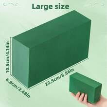 1/4/8/12pcs Rectangular High Density Dry Floral Foam, Suitable For Fresh Flowers, Can Be Trimmed. Size: 11.5*7.5*4cm. Ideal Floral Material For Making Wet Floral Arrangements. Also Suitable For Fresh Flower Baskets, Flower Shops, Fresh Flowers And Artificial Flowers. - Green - View 13