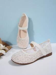 女士网眼套脚运动鞋，透气网眼鞋面，时尚休闲低帮鞋，魔术贴搭扣，柔软鞋底 - 白色 - 查看 7