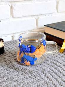 1-2-6个装，80毫升双层带把手玻璃咖啡杯，适用于意式浓缩咖啡、茶、牛奶、卡布奇诺等。独特的生日和情人节礼物。 - 彩色 - 查看 13