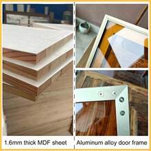 ccArmario de Pared Estrecho de 3 Niveles para Espacios pequeños baño y Cocina Armario con Puertas Armario de Pared para organizar cosméticos y medicamentos Color: Puerta Izquierda tamaño:nn - como en la foto - Ver 4