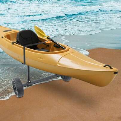 SENDERPICK Removable Canoe Carrier For Transporting Kayaks Canoes Black Canoe Carrier Adjustable Kayak Carrier